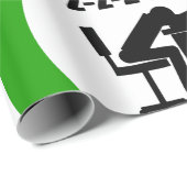 Grappige kantoormedewerker slaapt aan bureau cadeaupapier (Rol Hoek)