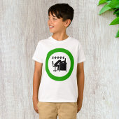 Grappige kantoormedewerker slaapt aan bureau t-shirt