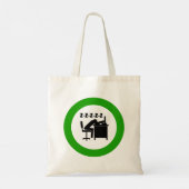 Grappige kantoormedewerker slaapt aan bureau tote bag (Achterkant)