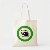 Grappige kantoormedewerker slaapt aan bureau tote bag (Voorkant)