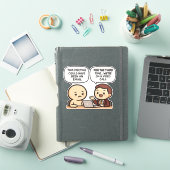 Grappige kantoorvergadering citaat remote werk wer sticker (iPad Cover)