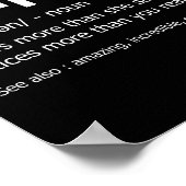 Grappige kapelaan definitie nieuwe baan cadeau voo poster (Hoek)