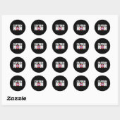 Grappige kapitein moeder superheld moederdag 2022 ronde sticker (Vel)