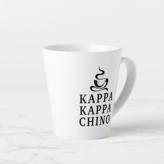 Grappige Kappa Kappa Chino Campus Lifestyle Latte Mok (Rechterhoek)
