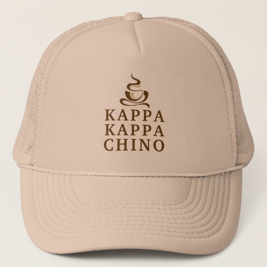 Grappige Kappa Kappa Chino Griekse levensstijl Trucker Pet (Voorkant)