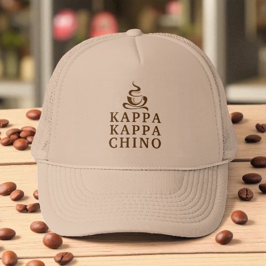 Grappige Kappa Kappa Chino Griekse levensstijl Trucker Pet