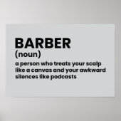Grappige kapper Barber Definition Poster (Voorkant)