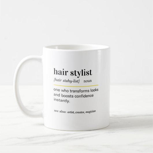 Grappige kapper cadeau koffiemok (Links)