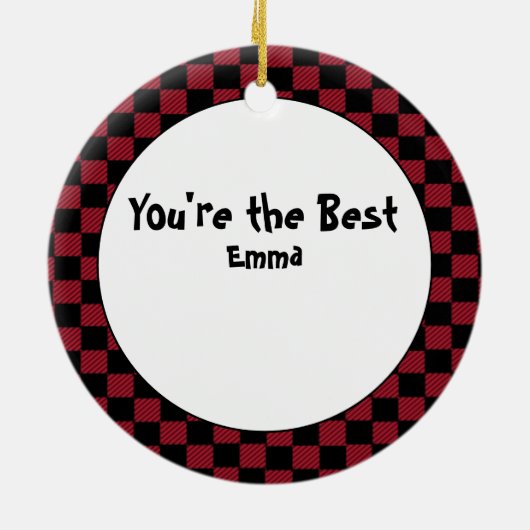 Grappige kapper klein cadeau dank u schoonheidsspe keramisch ornament (Achterkant)