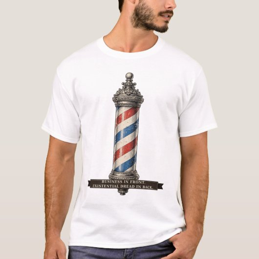 Grappige Kapperszaak T-shirt (Voorkant)