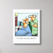Grappige kapperszaak verpakt canvas afdruk (Voorkant)
