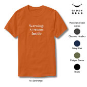 Grappige karakterquote Waarschuwing: Sarcasme Insi T-shirt