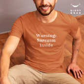 Grappige karakterquote Waarschuwing: Sarcasme Insi T-shirt