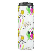 Grappige karakters schoolbenodigdheden. Aangepast  Thermosbeker (Achterkant)