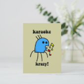 grappige karaoke briefkaart (Staand voorkant)
