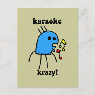 grappige karaoke briefkaart
