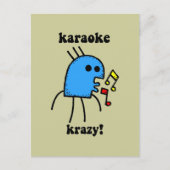 grappige karaoke briefkaart (Voorkant)