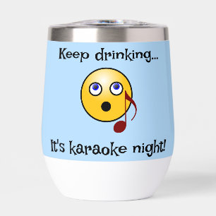 Grappige karaoke Drink fles