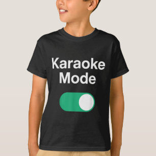 Grappige Karaoke Kunst Voor Mannen Vrouwen Muziek T-shirt