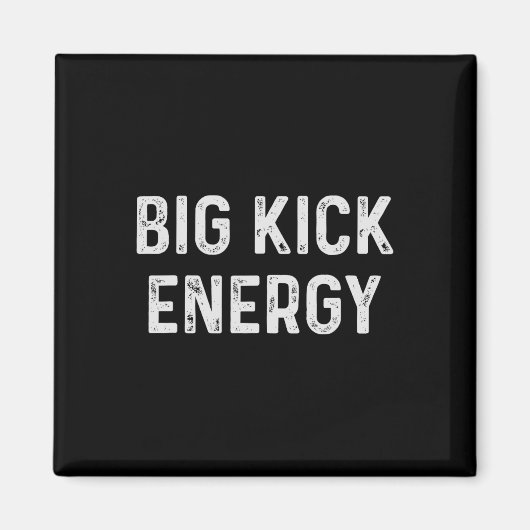Grappige Karate Big Kick Energie Magneet (Voorkant)
