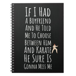 Grappige Karate Cadeaus Voor Tiener Meisjes Vrouwe Notitieboek