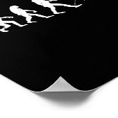 Grappige Karate Evolutie Karate Stick Figuur Poster (Hoek)