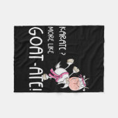 Grappige Karate Geit I Karate Pun Martial Arts Fleece Deken (Voorkant (Horizontaal))