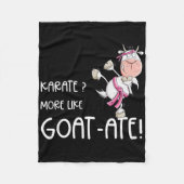 Grappige Karate Geit I Karate Pun Martial Arts Fleece Deken (Voorkant)