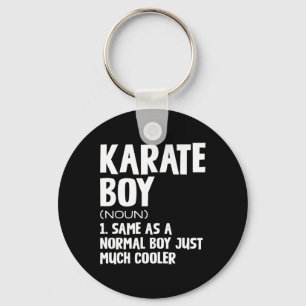 Grappige karate jongens definitie sleutelhanger