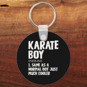 Grappige karate jongens definitie sleutelhanger (Voorkant)