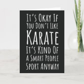 Grappige Karate Kaarten Martial Arts Humor Sarcast (Voorkant)