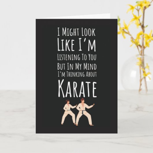 Grappige Karate Kaarten Sport Vechtkunst Zelfverde (Gele Bloem)