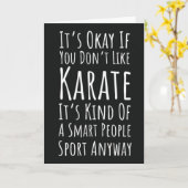 Grappige Karate Kaarten Vechtsport Humor Sarcastis (Gele Bloem)