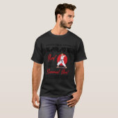 Grappige Karate Meisjes Vechtkunst Training T-shirt (Voorkant volledig)