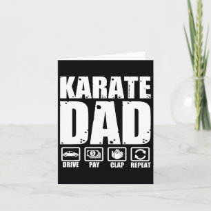 Grappige Karate Papa Vechtkunst Vader Humor Vaders Kaart