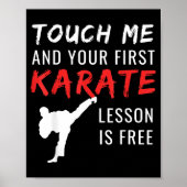 Grappige Karate Poster (Voorkant)