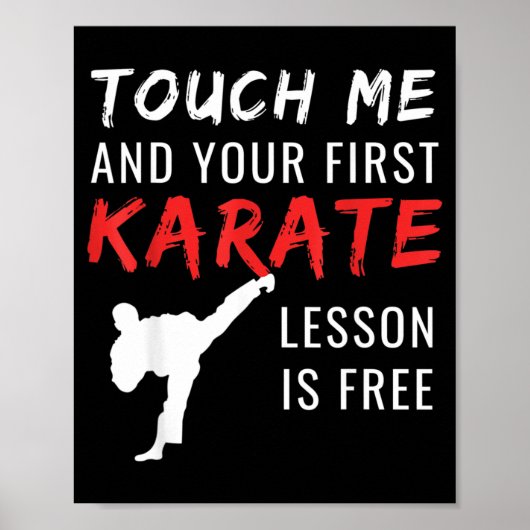Grappige Karate Poster (Voorkant)