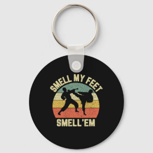 Grappige Karate Ruik Mijn Voeten Martial Arts Taek Sleutelhanger