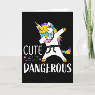 Grappige karate-shirts voor meisjes Cute Taekwondo Kaart