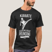 grappige karate slogan t-shirt (Voorkant)
