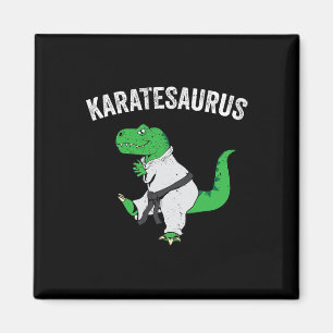 Grappige Karate T Rex Dinosaur Cute Dino Martial A Magneet