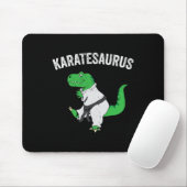 Grappige Karate T Rex Dinosaur Cute Dino Martial A Muismat (Met muis)