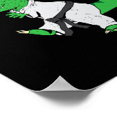 Grappige Karate T Rex Dinosaur Cute Dino Martial A Poster (Hoek)