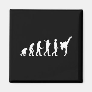 Grappige Karate Taekwondo Evolutie - Karateka Magneet
