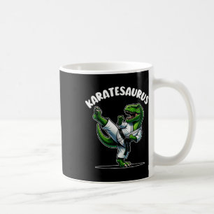 Grappige Karatesaurus Dinosaur T Rex In Karate Gi  Koffiemok