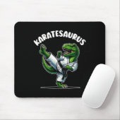 Grappige Karatesaurus Dinosaur T Rex In Karate Gi Muismat (Met muis)