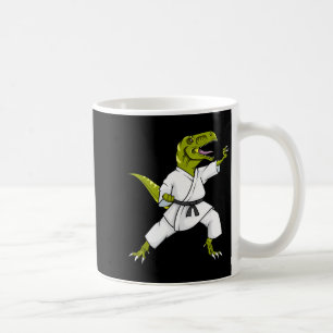 Grappige Karatesaurus T-rex Dinosaur Karate Samura Koffiemok