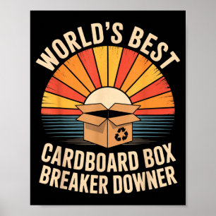 Grappige Kartonnen Doos Breker Deprimerende Sarcas Poster