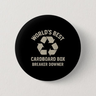 Grappige Kartonnen Doos Breker Neerhaalder Sarcast Ronde Button 5,7 Cm