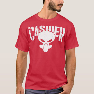 Grappige Kassier Toon Karakter Vigilante Crossover T-shirt